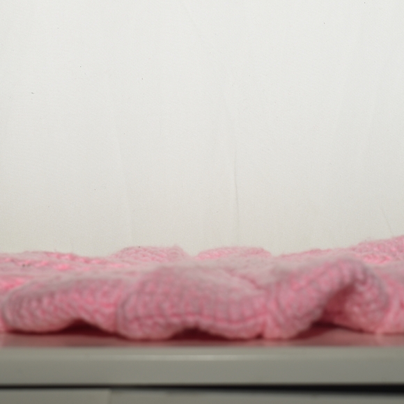 Designer Knit Pink Beret - Picture 7 of 9